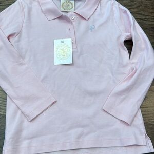 NWT Beaufort Bonnet Pink Long Sleeve Girls Polo Shirt
